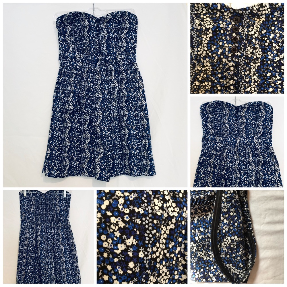 Floral Strapless Mini Dress